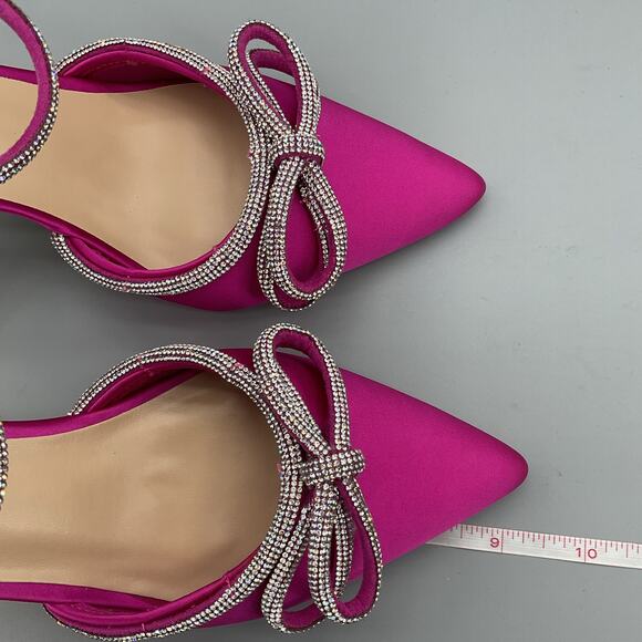 NEW Madden Girl Women’s Dreamy Satin Stiletto Heels Pink Size 7 - Picture 8 of 11